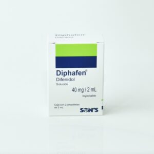 Diphafen difenidol solución 40mg - 2ml inyectable