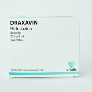 Draxavin hidralazina solución 20mg - 1ml inyectable