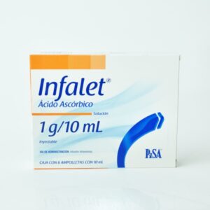 Infalet ácido ascórbico solución 1g - 10ml inyectable