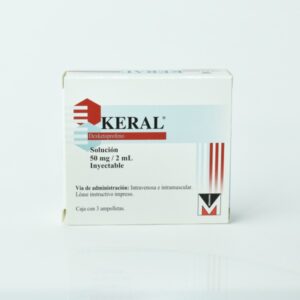 Keral dexketoprofeno C/5 AMPULAS (solución 50MG/2ML inyectable)