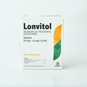 Lonvitol Bromuro de Ipratropio y Salbutamol Solución 0.5mg - 2.5mg - 2.5ml