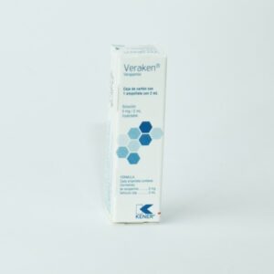 Veraken (Verapamilo 5mg) Solución Inyectable 2ml - Tratamiento para Hipertensión y Arritmias c/1
