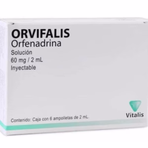 ORVIFALIS  Orfenadrina sol 60mg / 2mg c/ 6 ampulas