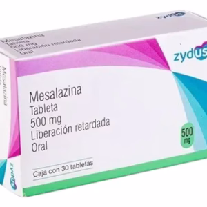MESALAZINA   TABLETA 500MG  liberacion prolongada oral